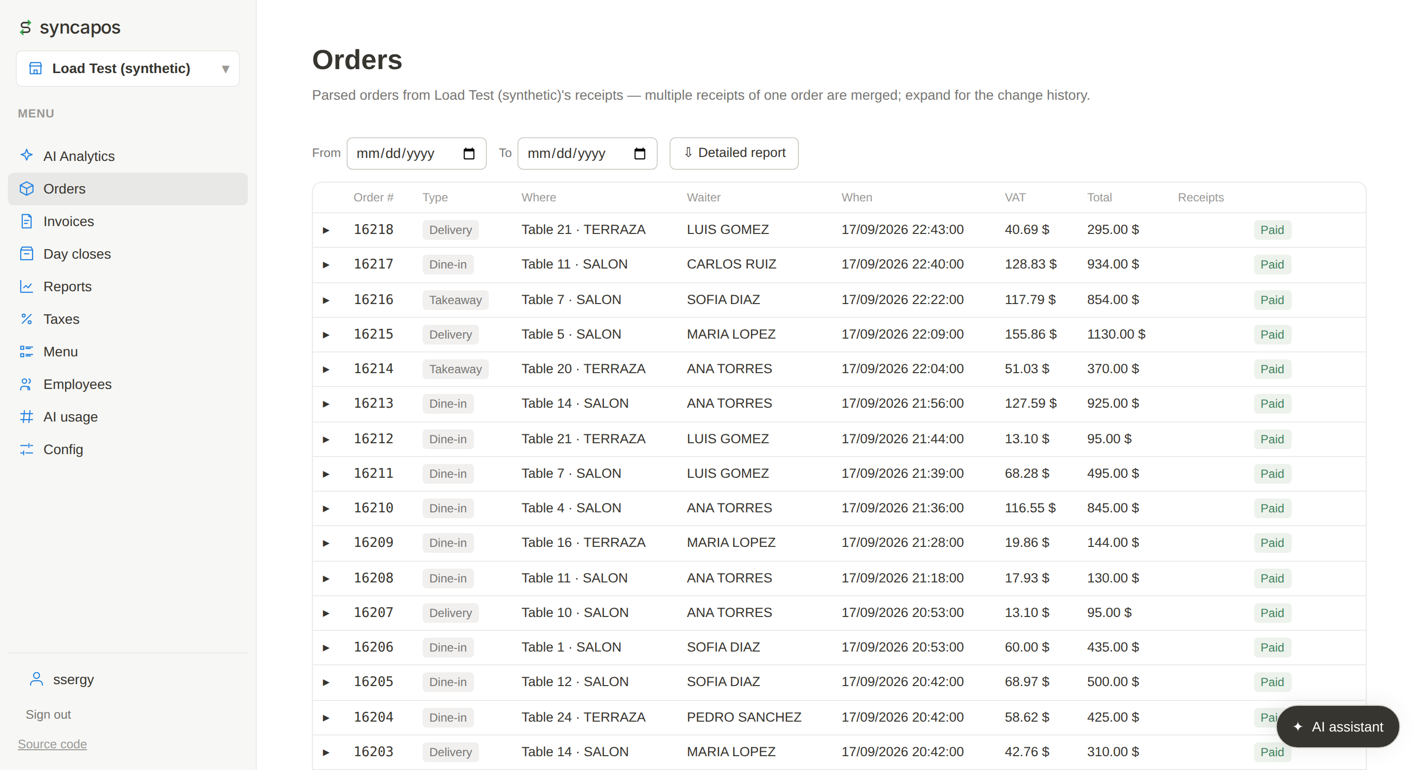 Orders